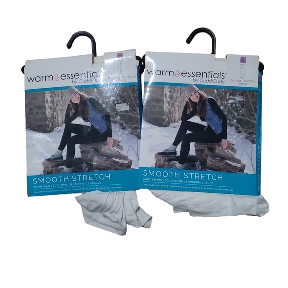 𝅺CUDDLE duds  white leggings size xl - Picture 2 of 2